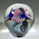Signed Henry Summa Art Glass Paperweight Complex Modern Design