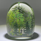 Large Alison Ruzsa 2021 Lovers In Redwood Forest Encapsulated Hand-Painted Enamels