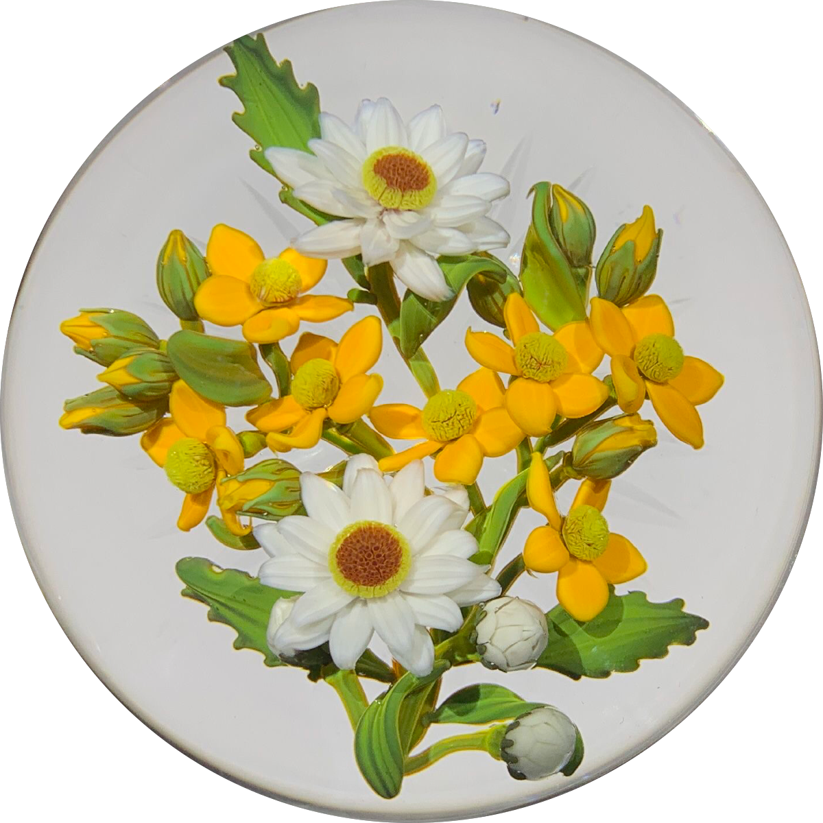 Gordon Smith 2020 Flamework Wild Flower Bouquet Star Cut Base