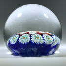 Vintage Murano Art Glass Paperweight Concentric Ruffled Millefiori