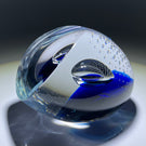 Signed Kosta Boda Göran Wärff Modern Glass Art Sclupture Paperweight