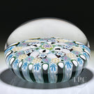 Damon MacNaught 2023 Glass Art Paperweight Complex Concentric Millefiori with Pine Tree Silhouettes & Stave Basket