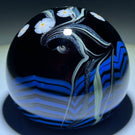 Orient & Flume 1977 Surface Decorated Torchwork Flower Garland over Black Core