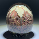 Signed Dick Huss 1977 Torchwork Pulled Decoration in Autumn Colors American Studio Glass Paperweight