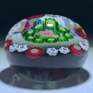 Antique Clichy Open Concentric Complex Millefiori With Central Pink Rose
