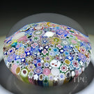 Magnum Damon MacNaught 2023 Glass Art Paperweight Closepack Complex Millefiori with Cherry Silhouette, Roses & End-of-Day Canes