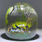 Cathy Richardson & Alison Ruzsa 2021 "The Bower Bird" Encapsulated Flamework with Hand Painted Decoration