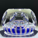 Damon MacNaught 2021 Faceted Close Concentric Complex Millefiori with Blue & White Staves