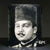 Trevor Beck 2023 Glass Art Paperweight Plaque Detail Monochromatic Frit Portrait King Farouk I of Egypt