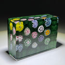 Tomasz Gondek 2020 Glass Art Paperweight Complex Millefiori Moss Ground Plaque