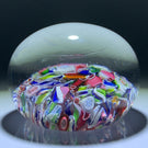 Antique Saint-Louis Glass Art Paperweight Colorful Millefiori Scramble