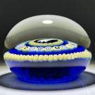 Baccarat 1975 LE Faisan Blanc Concentric Complex Millefiori & Silhouette Murrine with Large Pheasant Gridel Cane