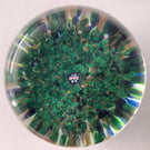 James Hart Complex Closepack Millefiori witch Silhouettes and Roses on Aventurine Ground