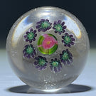 Cutest Pair of Antique Clichy Miniature Concentric Millefiori Drawer Pulls