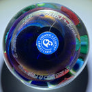 Signed Orient & Flume 1984 Torchwork Strawberries on Dichroic Blue Ground
