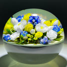 Cathy Richardson 2021 Flamework "Joy of Spring: Hyacinths & Yellow Tulips" on Opaque Ground 1 of 1