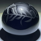 Orient & Flume 1983 Carved Cockatoo on Dark Transparent Cobalt Blue Blank