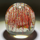 Alison Ruzsa 2021 Weeping Cherries with Orange Butterflies Encapsulated Hand-Painted Enamels