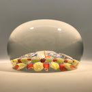 Antique Saint Louis Art Glass Paperweight Patterned Complex Millefiori