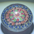 Vintage Baccarat Crystal Glass Art Paperweight Complex Concentric Millefiori