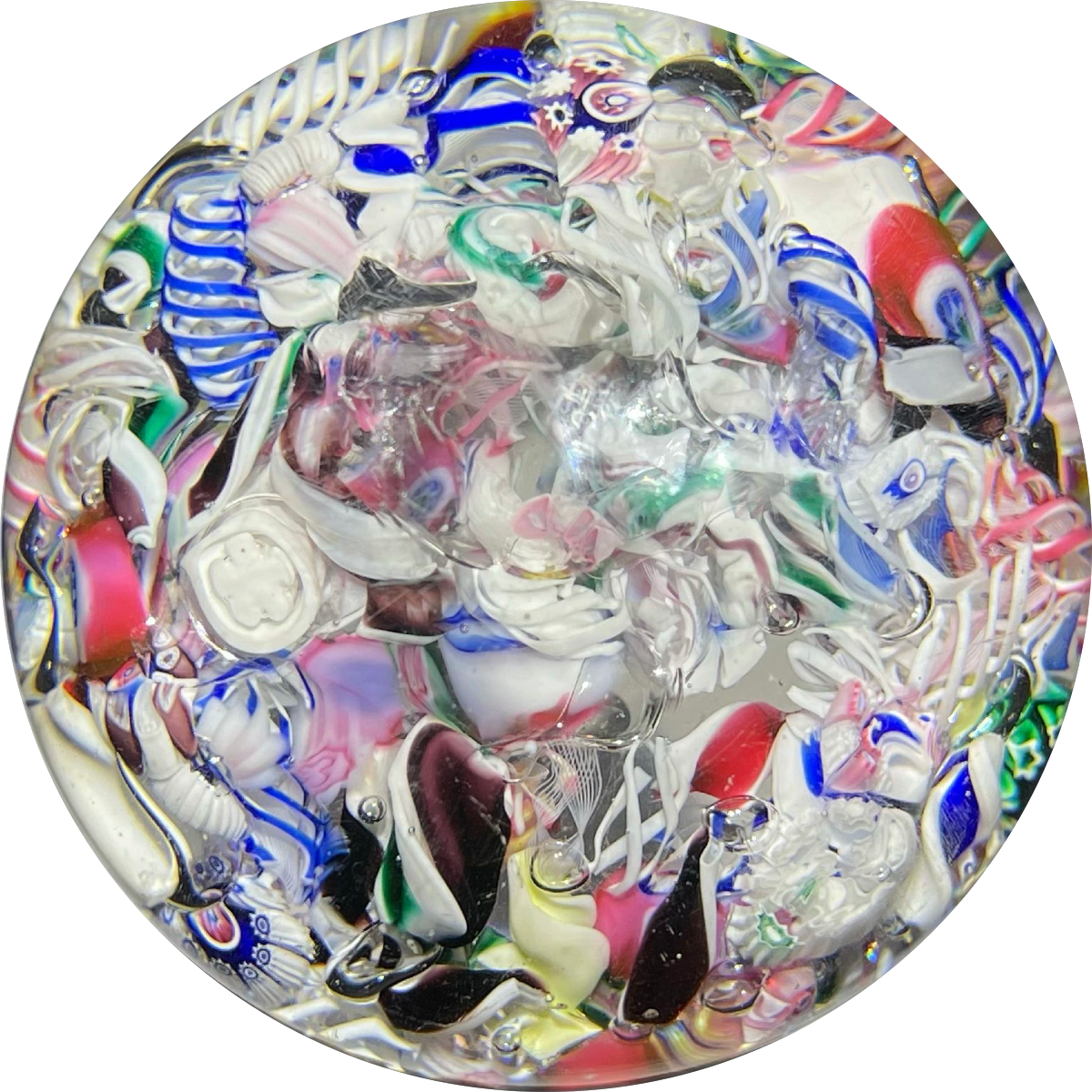 Antique New England Glass Co. NEGC End-of-Day Millefiori Scramble