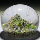Antique Baccarat Mossy Sand Dune Miniature Glass Art Paperweight