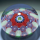 Michael Hunter 2021 Patterned Concentric Complex Millefiori with Lovebird Picture Murrine & Roses