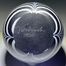 Signed Vandermark 1982 Surface Decorated Art Nouveau Style Pulled Feather Decoration