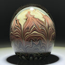 Signed Dick Huss 1977 Torchwork Pulled Decoration in Autumn Colors American Studio Glass Paperweight