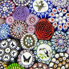 Michael Hunter 2021 Complex Closepack Millefiori With Picture Murrine Roses and Silhouettes