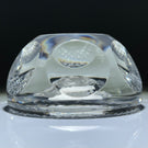 Baccarat 1954 Faceted George Washington Sulphide on Clear Diamond Cut Base