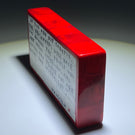 Mathieu Grodet Fused Murrine "Brick" with Human Rights Activists Malcolm X Quotation