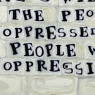 Mathieu Grodet Fused Murrine "Brick" with Human Rights Activists Malcolm X Quotation