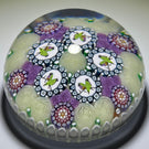 Michael Hunter 2021 Complex Patterned Millefiori with Rose Canes and Five Gouldian Finch Picture Murrine