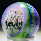 Chelsea Bent & Zach Jorgenson 2013 "The Parade" Detailed Circus Animal Murrine Encapsulated Art Glass Marble