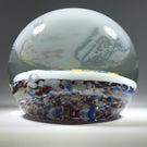 Vintage American Thomas Mosser Art Glass Paperweight Encased American Quilters Plaque