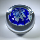 Vintage Murano Art Glass Paperweight Concentric Ruffled Millefiori