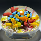 Gordon Smith 2021 Flamework Coral Reef Scene with Krait Sea Snake and Wrasse Fish