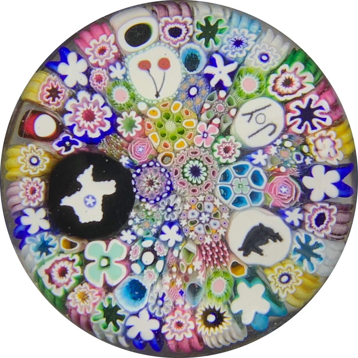 Damon MacNaught 2020 Complex Closepack Millefiori Including including Silhouettes & Rose Canes