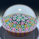 Damon MacNaught 2020 Magnum Concentric Complex Millefiori With Rose Canes in Gold & Pink Staves