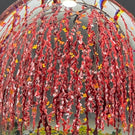 Alison Ruzsa 2021 Weeping Cherries with Orange Butterflies Encapsulated Hand-Painted Enamels
