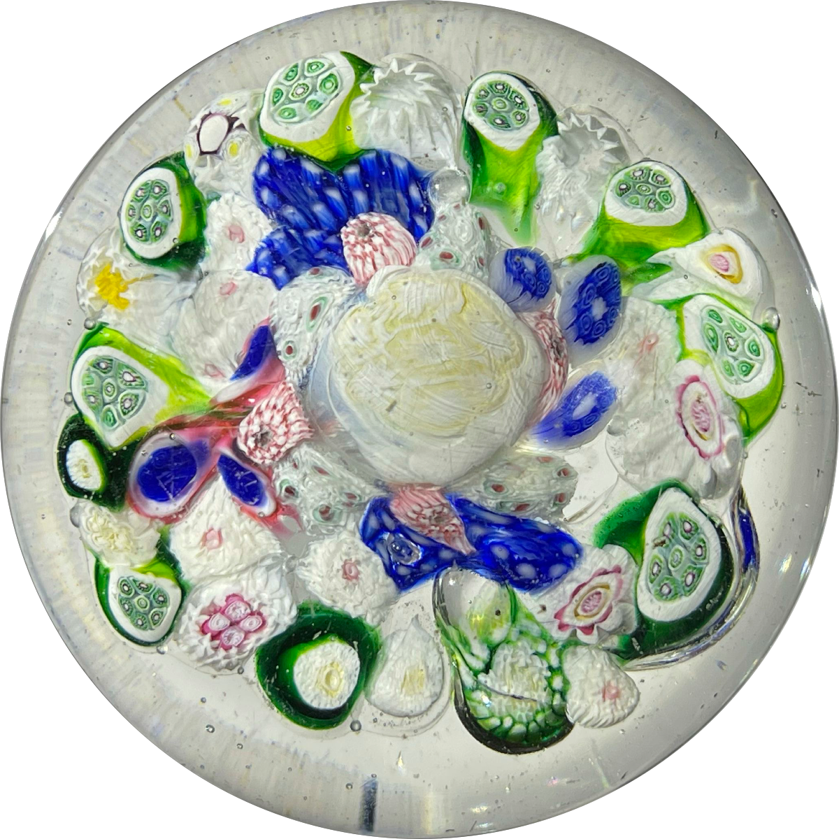 Unknown Antique European Closepack Millefiori Paperweight