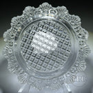 Antique Early 19th Century French Pressed Glass Napoleon I & Marie-Louis Duchess of Parma Sulphide Plaque
