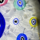 Baccarat 1973 Art Glass Paperweight Gridel Silhouette Millefiori Horse with Complex Millefiori