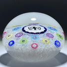 Baccarat Crystal 1979 LE Papillon Gridel Butterfly Murrine With 17 Silhouette Canes on Upset White Muslin Lace