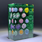 Tomasz Gondek 2020 Glass Art Paperweight Complex Millefiori Moss Ground Plaque