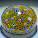 Baccarat Crystal 1969 Complex Millefiori Carpet Ground with Zodiac Silhouette Canes