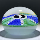 Baccarat Crystal 1976 LE Singe Blanc Gridel White Monkey Murrine With Paneled Concentric Millefiori and 17 Silhouette Canes